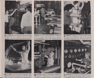 Production process for American cellophane at DuPont continued (Published Collections Department, Hagley Museum and Library, Wilmington, DE 19807).